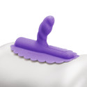 Фиолетовая насадка с блестками для премиум секс-машины UNICORN UNI HORN COWGIRL