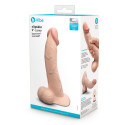 Анальный изогнутый фаллоимитатор SLIPSKIN REALISTIC CURVED 9 in