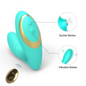Вакуумный стимулятор с дистанционным управлением Clitoral Sucking Vibrator OG Pro 2 бирюзовый