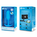 Профессиональная пробка для ношения с вибрацией голубая B-Vibe Vibrating Snug Plug 3
