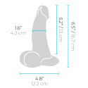 Анальный изогнутый фаллоимитатор SLIPSKIN REALISTIC CURVED 6,5 in