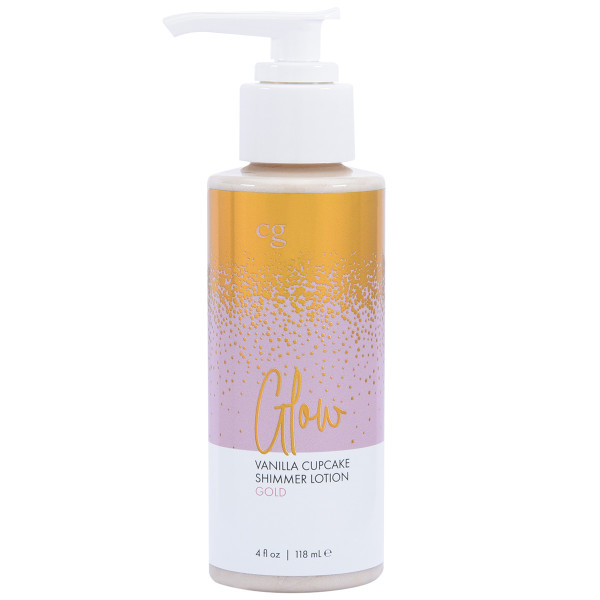 Мерцающий лосьон для тела CG GLOW Vanilla Cupcake Shimmer Lotion золотые блестки 118 мл