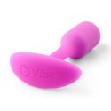 Профессиональная пробка для ношения B-vibe Snug Plug 1 фуксия