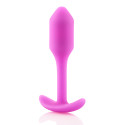 Профессиональная пробка для ношения B-vibe Snug Plug 1 фуксия
