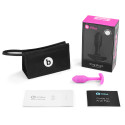 Профессиональная пробка для ношения B-vibe Snug Plug 1 фуксия