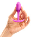 Профессиональная пробка для ношения B-vibe Snug Plug 1 фуксия