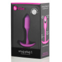 Профессиональная пробка для ношения B-vibe Snug Plug 1 фуксия