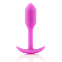 Профессиональная пробка для ношения B-vibe Snug Plug 1 фуксия
