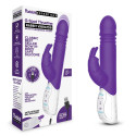 Пульсирующий фиолетовый вибромассажер с двумя виброэлементами G-SPOT THRUSTING RABBIT
