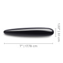 Массажер тонкий le WAND Crystal Slim Wand черный обсидиан