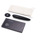 Массажер тонкий le WAND Crystal Slim Wand черный обсидиан
