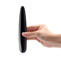 Массажер тонкий le WAND Crystal Slim Wand черный обсидиан
