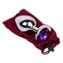 Большой плаг из стали с кристаллом VIOLET DREAM