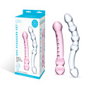 Сет из 2-х стеклянных двухголовых дилдо PLEASURE SET