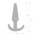 Тонкая анальная пробка 4,25in Slim Tapered Butt Plug