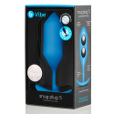 Профессиональная пробка для ношения B-vibe Snug Plug 5 синяя