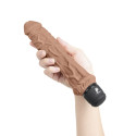 Классический массажер 8" Girthy Realistic Vibrator мокка