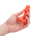 Профессиональная пробка для ношения с вибрацией оранжевая b-Vibe Vibrating Snug Plug 1
