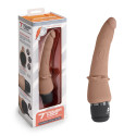 Тонкий анальный массажер 7" Slim Anal Realistic Vibrator мокка