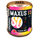 Презервативы цветные и ароматизированные MAXUS Exotic Mix №15 в большом кейсе - 1 уп (15 шт)
