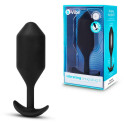 Профессиональная пробка для ношения с вибрацией черная B-Vibe Vibrating Snug Plug 5