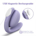 Сиреневый вакуумный стимулятор клитора и G-точки OG Flow Bean Vibrator