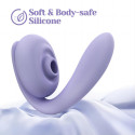 Сиреневый вакуумный стимулятор клитора и G-точки OG Flow Bean Vibrator