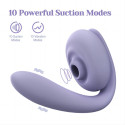 Сиреневый вакуумный стимулятор клитора и G-точки OG Flow Bean Vibrator