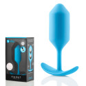 Профессиональная пробка для ношения B-vibe Snug Plug 3 голубая