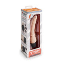 Тонкий анальный массажер 7" Slim Anal Realistic Vibrator телесый