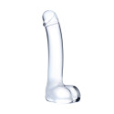 Реалистичной формы дилдо с мошонкой CURVED G-SPOT