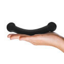 Черный стимулятор простаты из стекла BULL BLACK DILDO