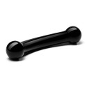 Черный стимулятор простаты из стекла BULL BLACK DILDO