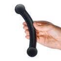 Черный стимулятор простаты из стекла BULL BLACK DILDO