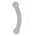 Черный стимулятор простаты из стекла BULL BLACK DILDO