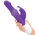 Яркий вибратор с вращающимися бусинами PLEASURE PEARLS RABBIT фиолетовый