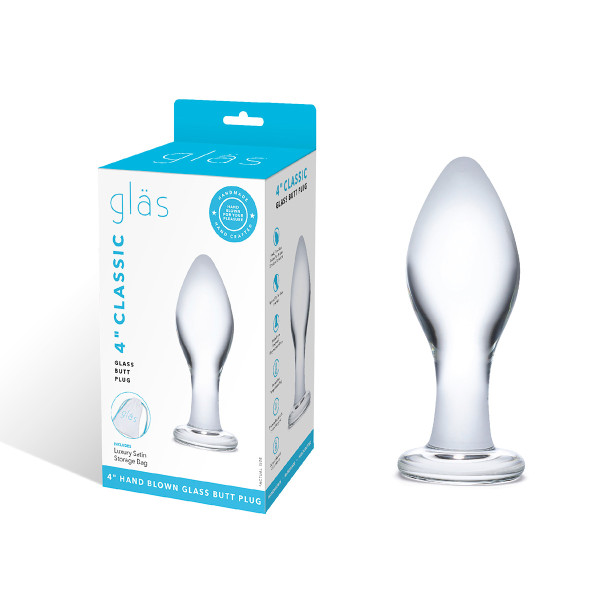Элегантная анальная пробка Classic Glass Butt Plug