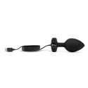 Вибрирующая втулка Vibrating Jewel Plug XXL черного цвета