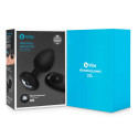 Вибрирующая втулка Vibrating Jewel Plug XXL черного цвета