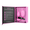 Анальный розовый плаг с кристаллом-сердцем VIBRATING HEART SHAPE JEWEL PLUG S/M