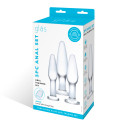 Сет из 3-х стеклянных анальных пробок ANAL TRAINING SET