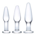Сет из 3-х стеклянных анальных пробок ANAL TRAINING SET