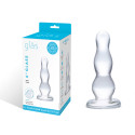 Стеклянная елочка прозрачного цвета Glass Butt Plug 4 in