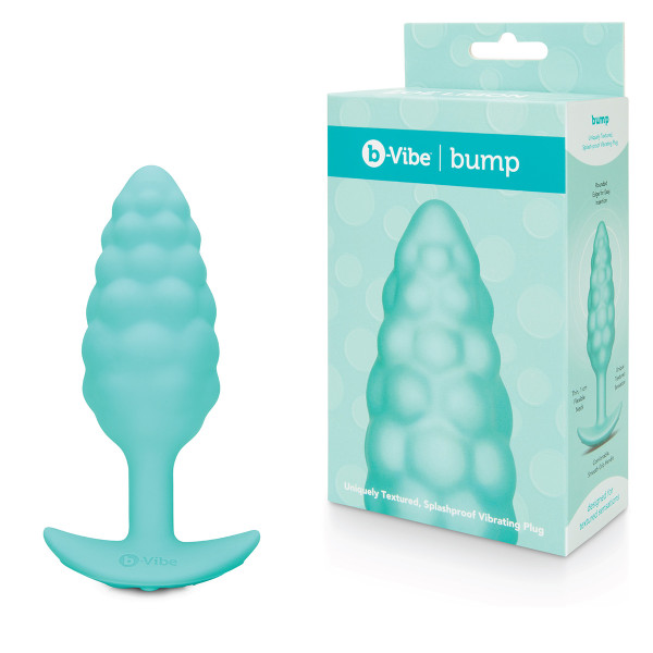Анальный текстурированный плаг с вибрацией от b-Vibe Bump