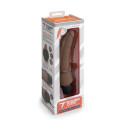 Тонкий анальный массажер 7" Slim Anal Realistic Vibrator шоколад