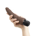 Тонкий анальный массажер 7" Slim Anal Realistic Vibrator шоколад