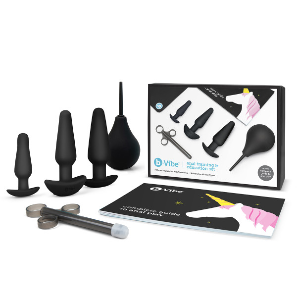 Набор для анального секса - подготовка и обучение B-Vibe Anal Education Set Black