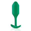 Профессиональная пробка для ношения B-vibe Snug Plug 2 зеленая