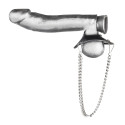Утяжка для мошонки из искусственной кожи с цепочками PARACHUTE BALL STRETCHER
