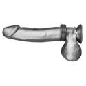 Кольцо на пенис из искусственной кожи на клепках (3,5-5,5см) SNAP COCK RING